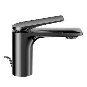 Picture of Single Lever Basin Mixer with Popup Waste - Black Chrome