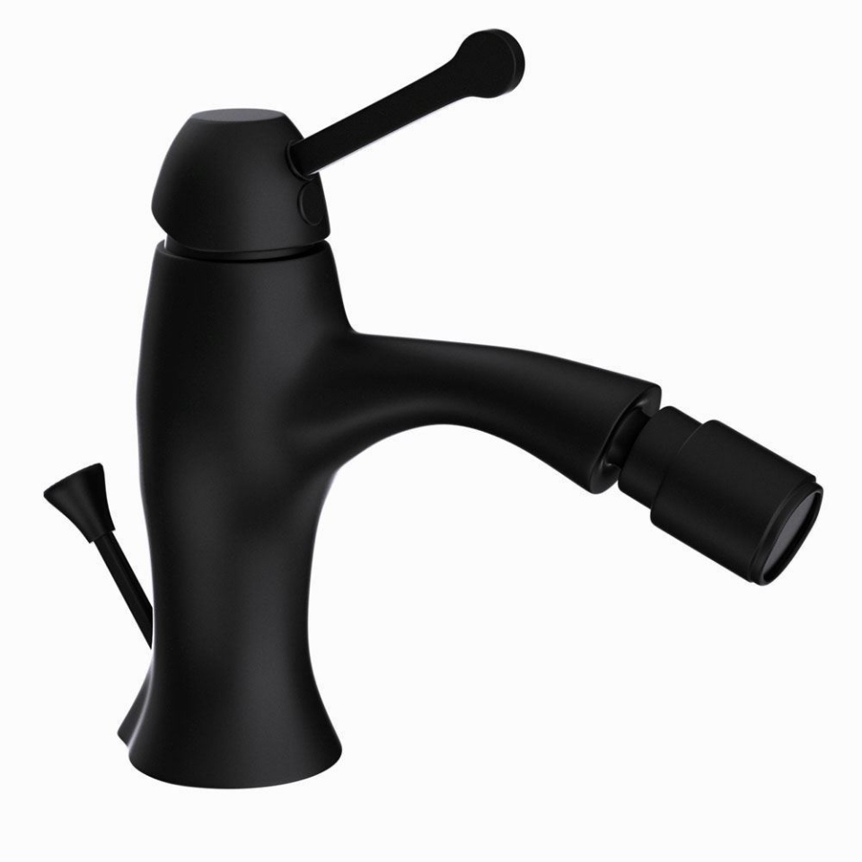 Picture of Single Lever Bidet Mixer with Popup Waste - Black Matt