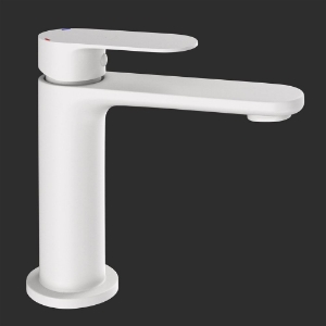 Picture of Single Lever Basin Mixer - White Matt