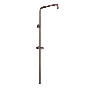 Picture of Exposed Shower Pipe with Hand Shower Holder, L-Type - Antique Copper