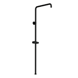 Picture of Exposed Shower Pipe with Hand Shower Holder, L-Type - Black Matt