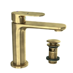 Picture of Single Lever Basin Mixer with click clack waste - Antique Bronze