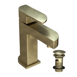 Picture of Single Lever Basin Mixer with click clack waste - Antique Bronze