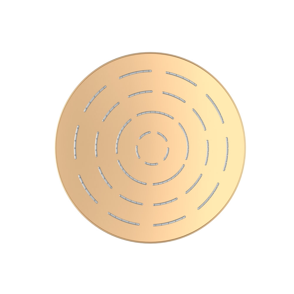 Picture of Single Function Round Shape Maze Overhead Shower - Auric Gold