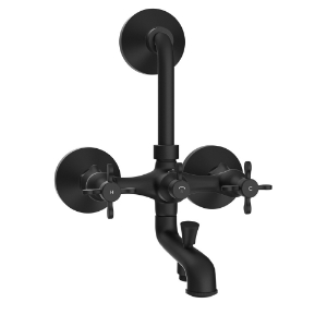 Picture of Bateria wannowo-prysznicowa 3 w 1 ścienna - Czarny Mat