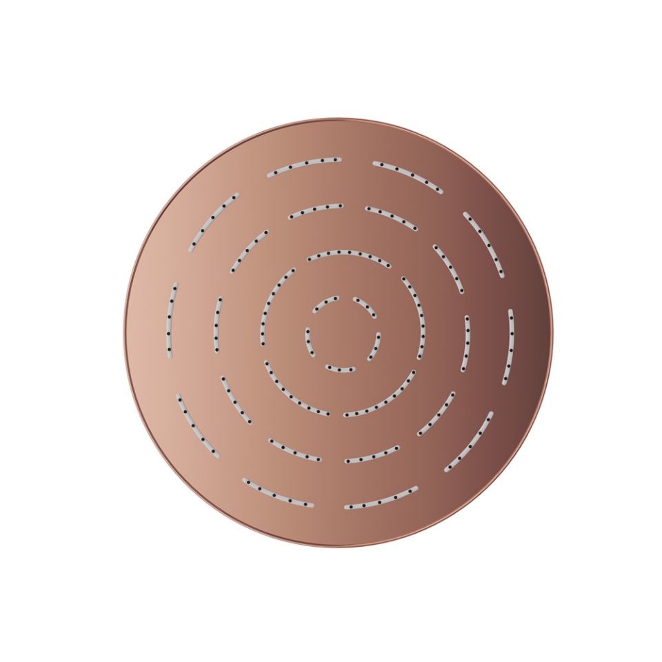 Picture of Single Function Round Shape Maze Overhead Shower - Blush Gold PVD