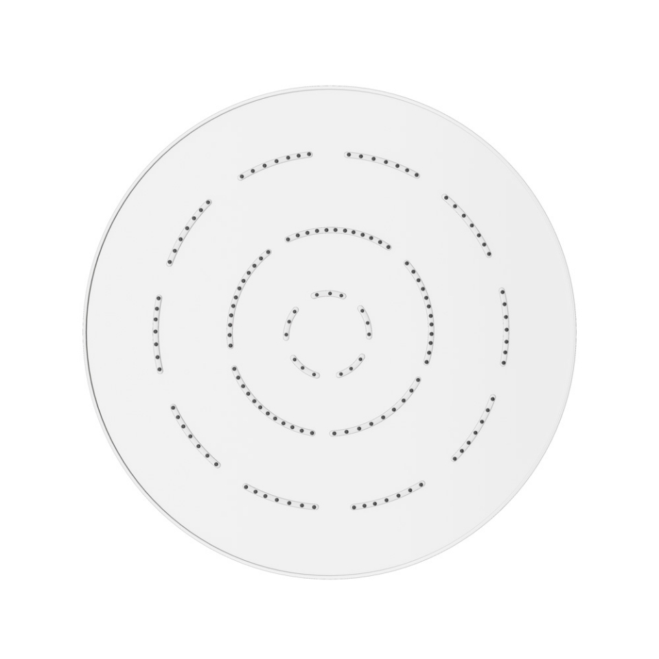 Picture of Single Function Round Shape Maze Overhead Shower - White Matt