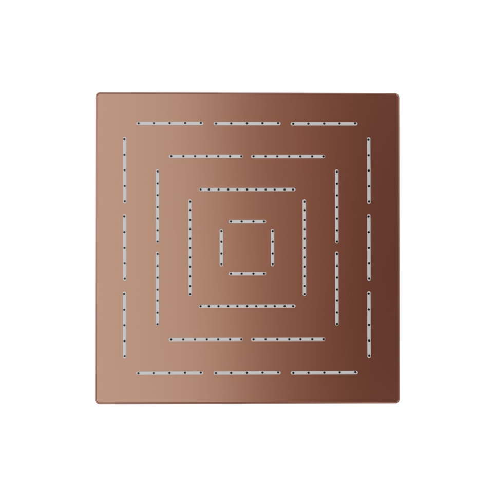 Picture of Square Shape Maze Overhead Shower - Blush Gold PVD