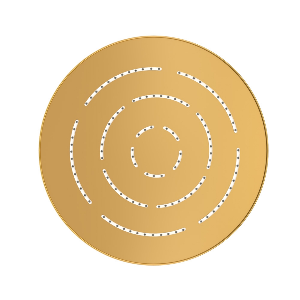 Picture of Single Function Round Shape Maze Overhead Shower - Gold Matt PVD