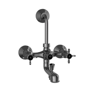 Picture of Bateria wannowo-prysznicowa 3 w 1 ścienna - Czarny Chrom