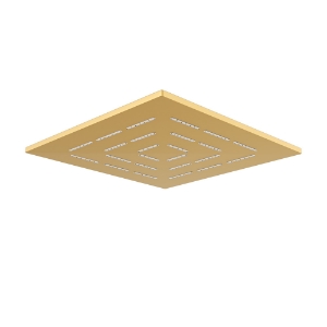 Picture of ednofunkcyjna deszczownica  “Maze” kwadratowa - Złoty mat PVD