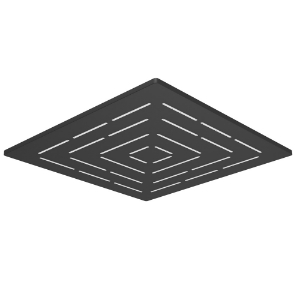 Picture of Deszczownica jednofunkcyjna Maze kwadratowa-Czarny Mat