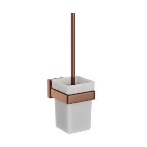 Picture of W.C. Brush Holder - Blush Gold PVD