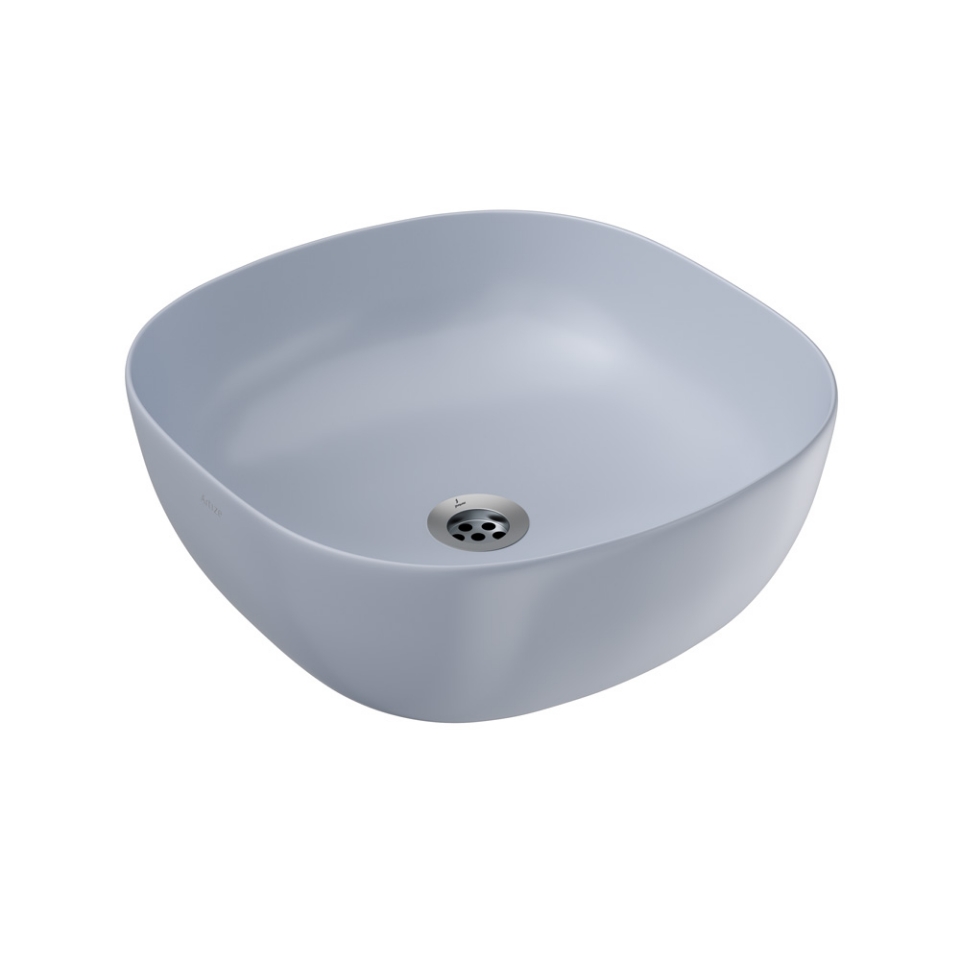Picture of Thin Rim Table Top Basin - Ice Blue Matt