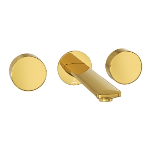 Picture of Exposed Part Kit of In-wall 3-Hole Basin Mixer - Gold Bright PVD