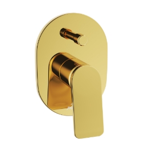 Picture of Single Lever In-wall Diverter - Gold Bright PVD