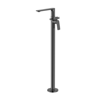 Picture of Exposed parts of floor mounted single lever bath mixer - Black Chrome