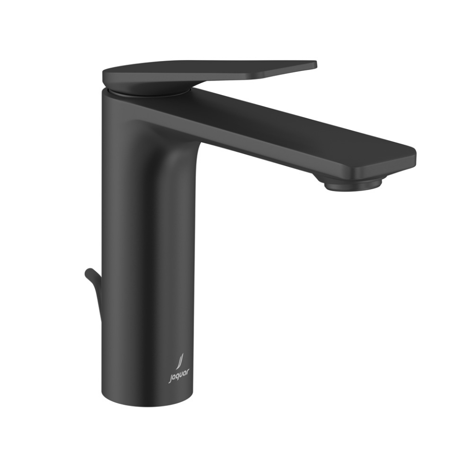 Picture of Single Lever Extended Basin Mixer with Popup Waste - Black Matt