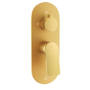 Picture of Aquamax Exposed Part Kit of Single Lever Shower Mixer - Lever: Gold Bright PVD | Body: Gold Matt PVD