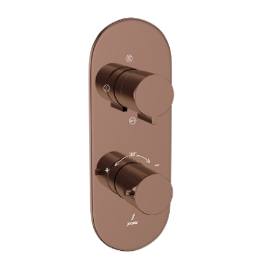 Picture of Aquamax Thermostatic Shower Mixer - Blush Gold PVD