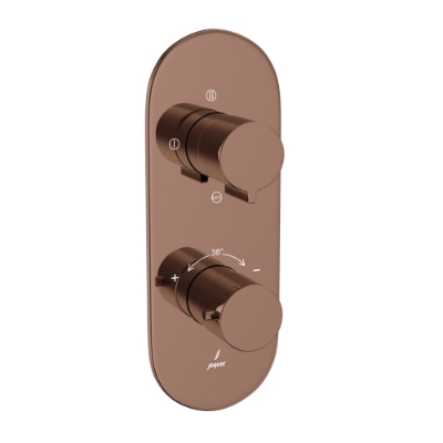 Picture of Aquamax Thermostatic Shower Mixer - Blush Gold Bright PVD