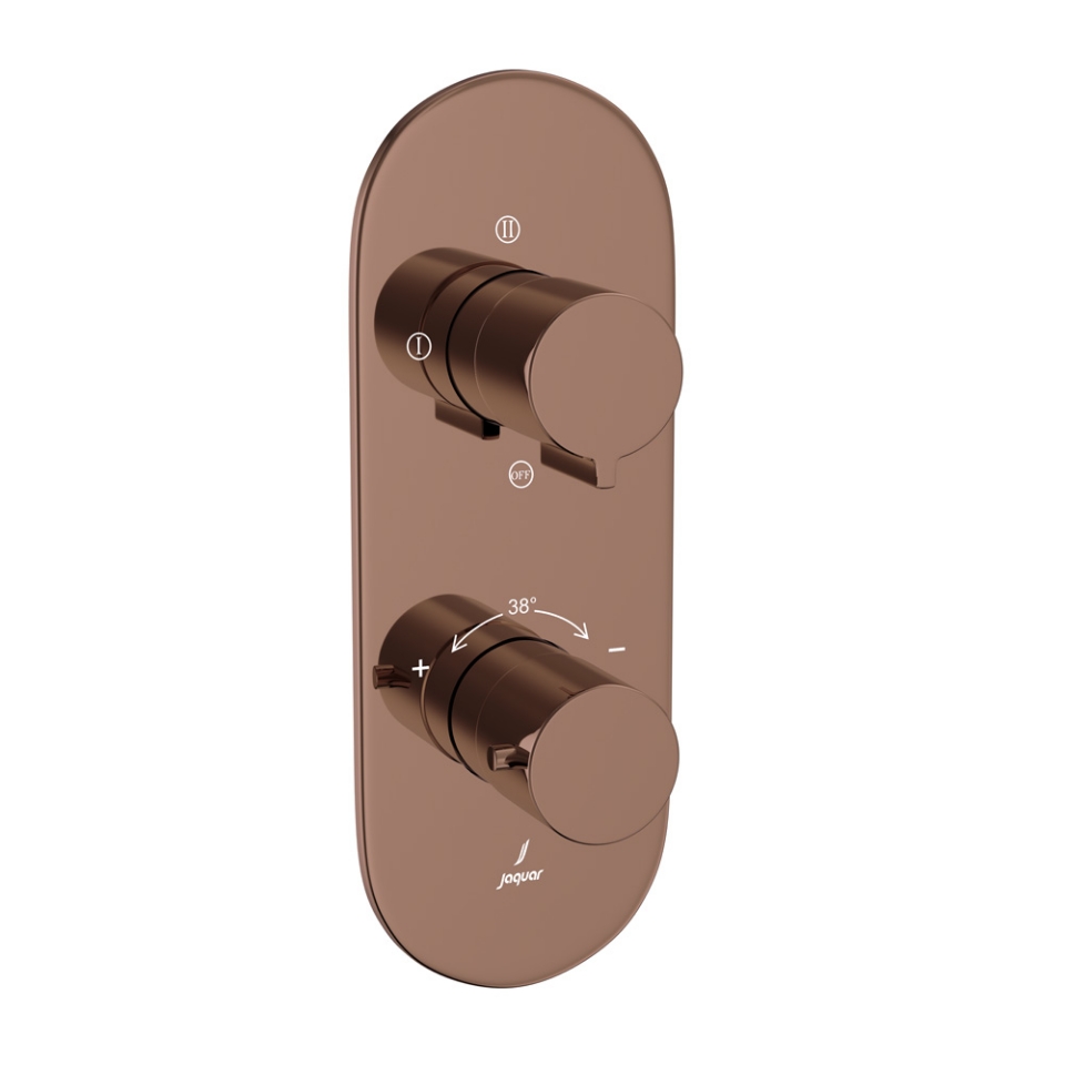 Picture of Bateria termostatyczna prysznicowa Aquamax 3-drożna - Czarny Chrom