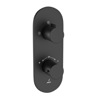 Picture of Bateria termostatyczna prysznicowa Aquamax 2-drożna - Czarny Mat