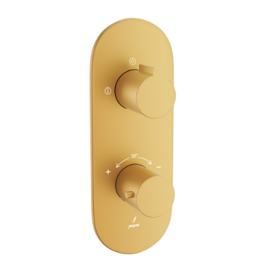 Picture of Bateria termostatyczna prysznicowa Aquamax 2-drożna - Złoty mat PVD