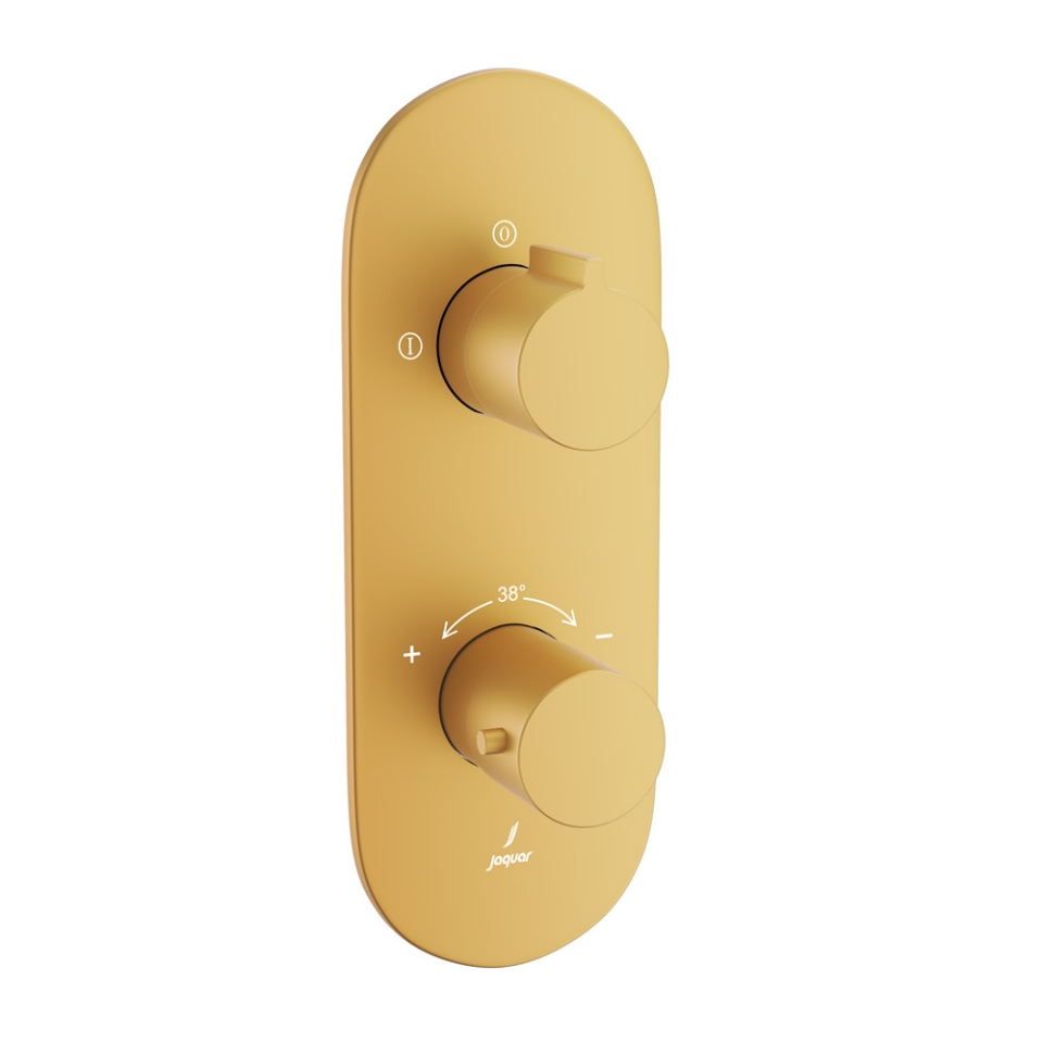 Picture of Bateria termostatyczna prysznicowa Aquamax 2-drożna - Złoty mat PVD