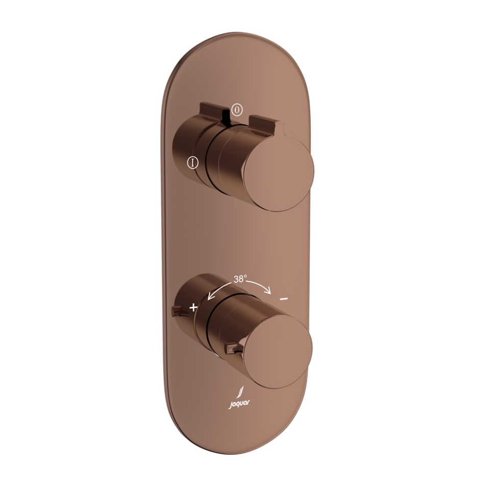 Picture of Aquamax Thermostatic Shower Mixer - Blush Gold Bright PVD