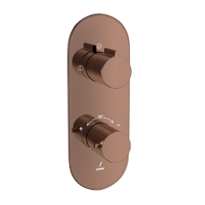 Picture of Aquamax Thermostatic Shower Mixer - Blush Gold PVD