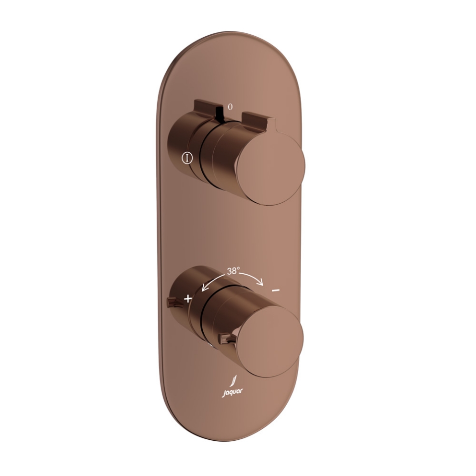 Picture of Aquamax Thermostatic Shower Mixer - Blush Gold Bright PVD